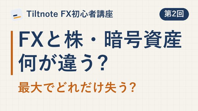「FX とほかの投資の違い。株・暗号資産・バイナリーオプション・指数への長期投資」の動画のサムネイル